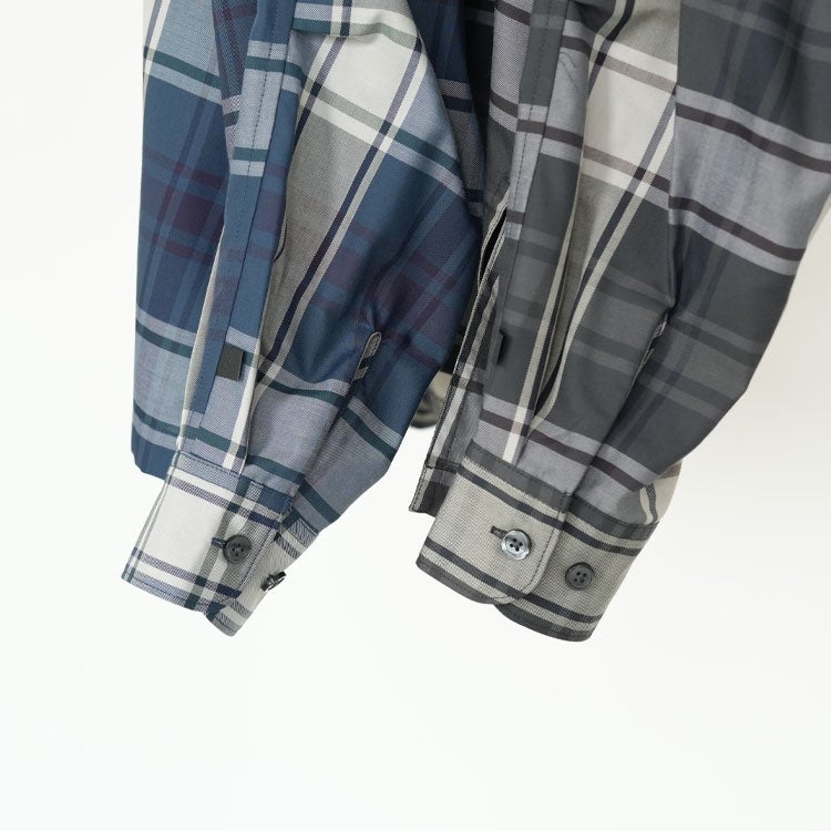 TECH SPORTS OPEN COLLAR SHIRT L/S BIG TARTAN テック スポーツ オープンカラーシャツ ロングスリーブ ビッグタータン