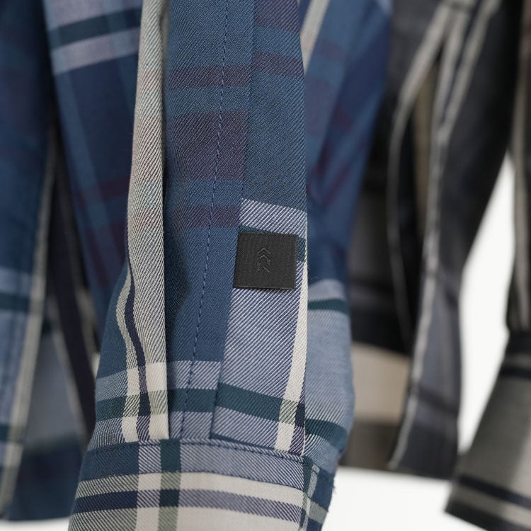 TECH SPORTS OPEN COLLAR SHIRT L/S BIG TARTAN テック スポーツ オープンカラーシャツ ロングスリーブ ビッグタータン