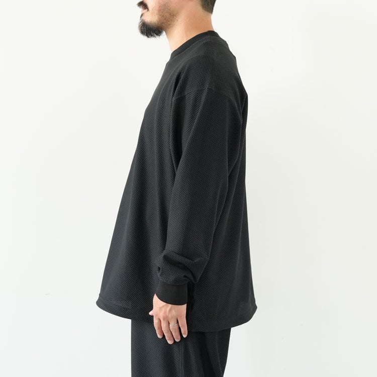 DAIWA PIER39 TECH MESH CREW メッシュBLACK TECH MESH CREW L/S テック メッシュクルーネックロングスリーブT
