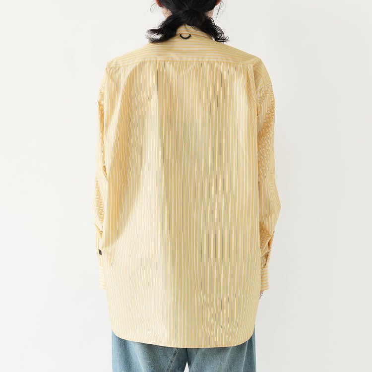 W's TECH REGULAR COLLAR SHIRT L/S STRIPE ウィメンズ テック レギュラーカラーシャツ ロングスリーブ ストライプ