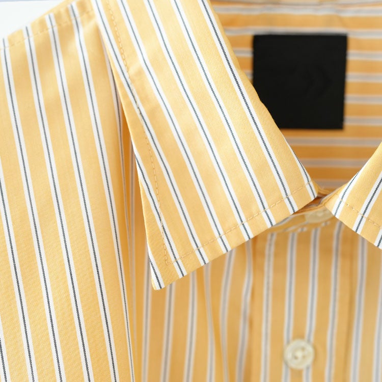 W's TECH REGULAR COLLAR SHIRT L/S STRIPE ウィメンズ テック レギュラーカラーシャツ ロングスリーブ ストライプ