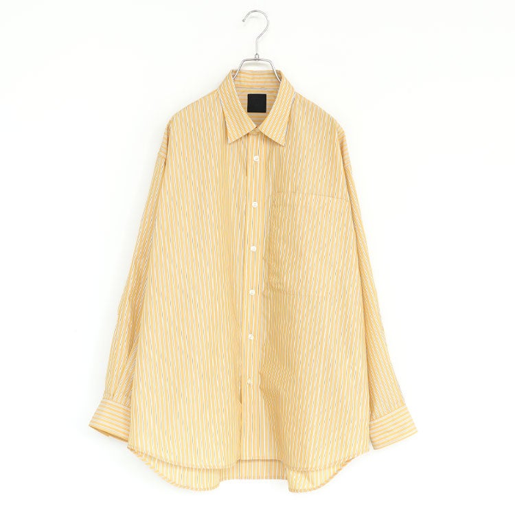 W's TECH REGULAR COLLAR SHIRT L/S STRIPE ウィメンズ テック レギュラーカラーシャツ ロングスリーブ ストライプ