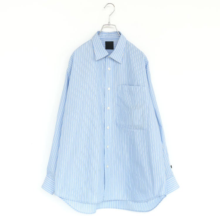 W's TECH REGULAR COLLAR SHIRT L/S STRIPE ウィメンズ テック レギュラーカラーシャツ ロングスリーブ ストライプ
