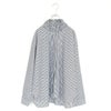 STRIPE GATHER NECK SHIRT ストライプギャザーネックシャツ