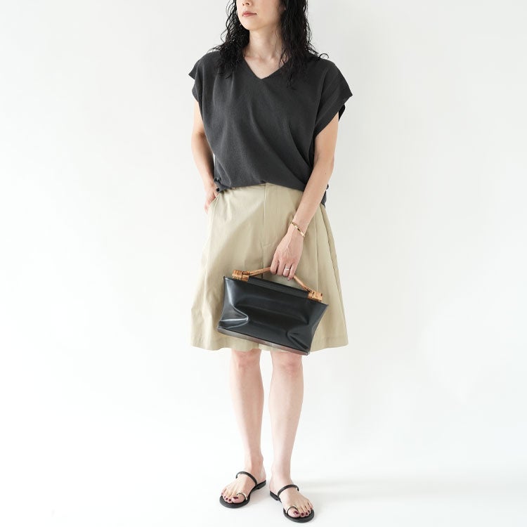 SANG(LATTAN LEATHER HAND BAG)ラタンレザーハンドバッグ