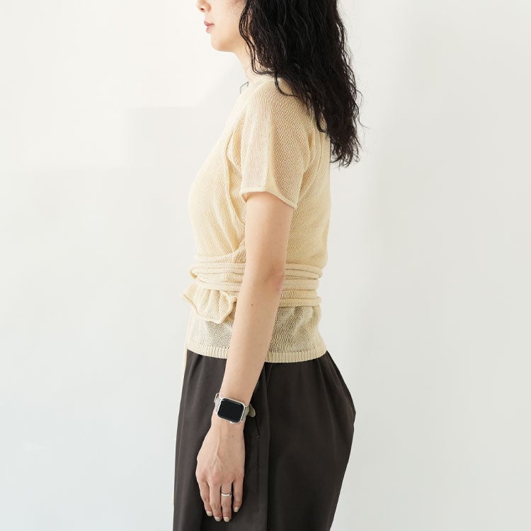 Wrapcami Layered Knit ラップキャミレイヤードニット