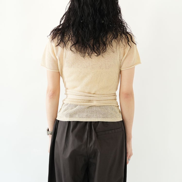 Wrapcami Layered Knit ラップキャミレイヤードニット