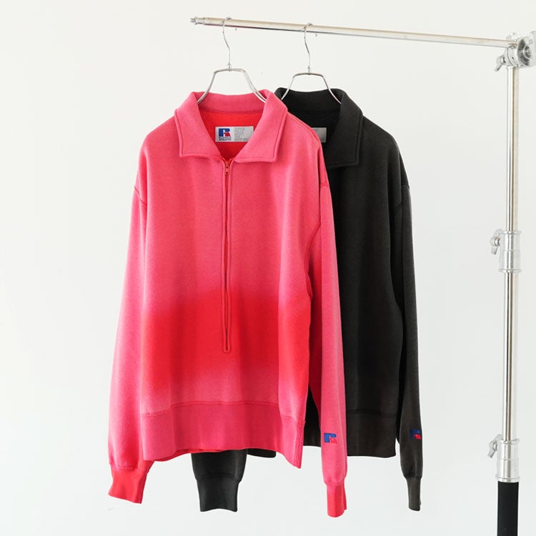 RUSSELL OVER HALF ZIP SWEAT ラッセル オーバーハーフジップスウェット