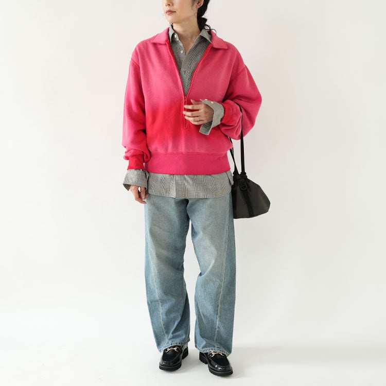 RUSSELL OVER HALF ZIP SWEAT ラッセル オーバーハーフジップスウェット