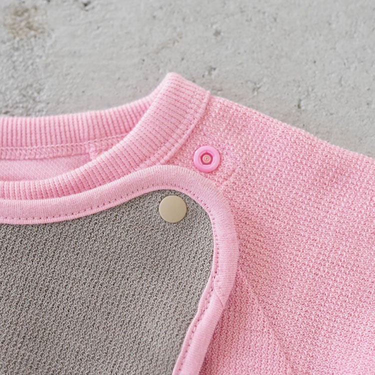 B L/S ROMPERS & 2P BIB ベビー ロングスリーブロンパース＆2Pビブ