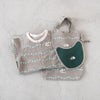 B L/S ROMPERS & 2P BIB ベビー ロングスリーブロンパース＆2Pビブ