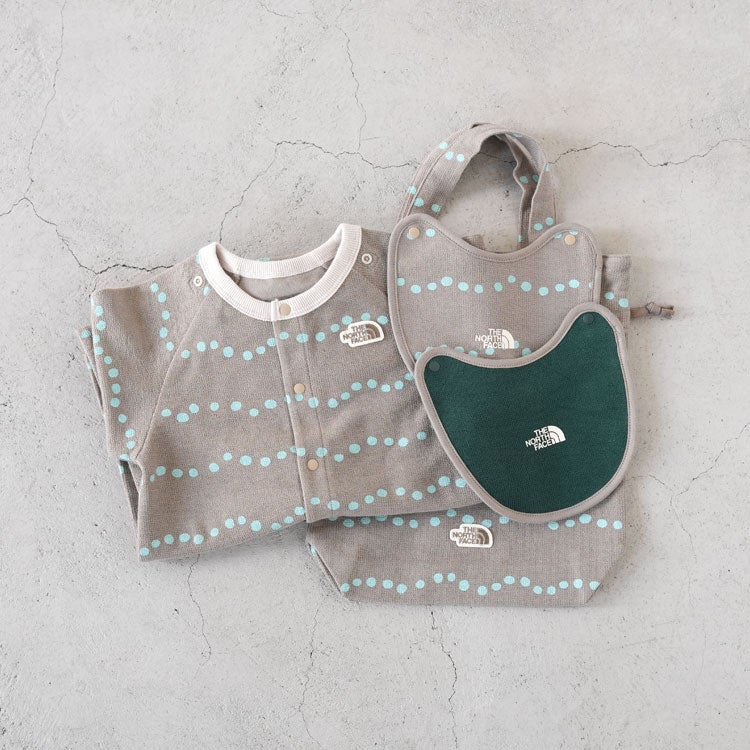 B L/S ROMPERS & 2P BIB ベビー ロングスリーブロンパース＆2Pビブ