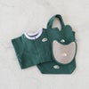B L/S ROMPERS & 2P BIB ベビー ロングスリーブロンパース＆2Pビブ