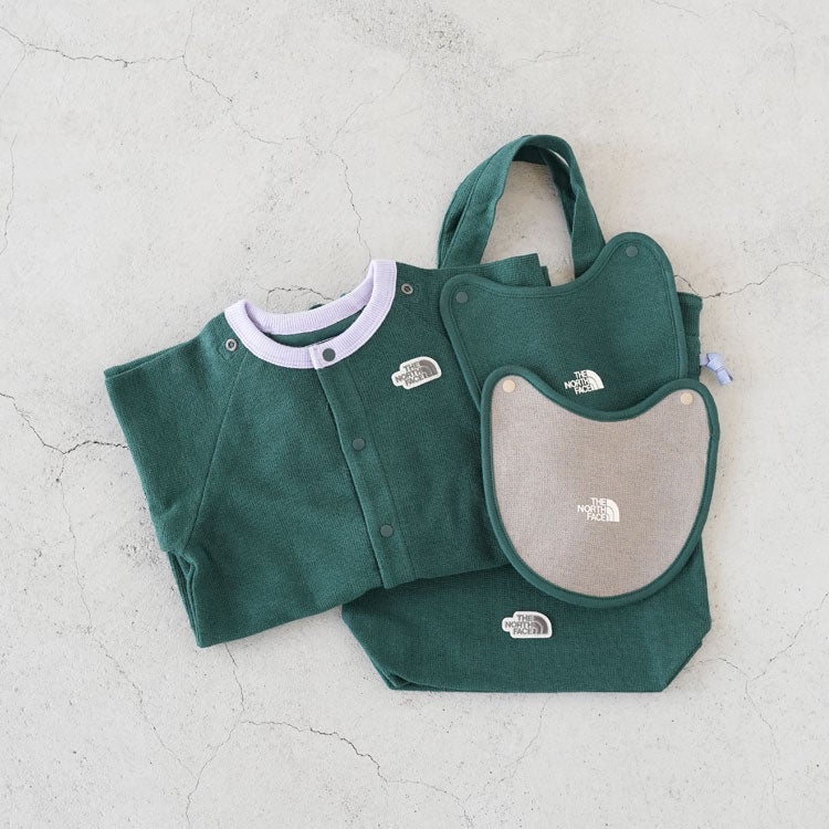 B L/S ROMPERS & 2P BIB ベビー ロングスリーブロンパース＆2Pビブ