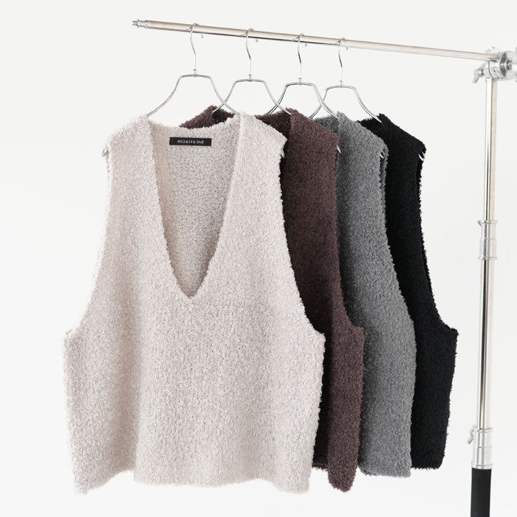 hairy yarn V neck P/O ヘアリーヤーンVネックプルオーバー
