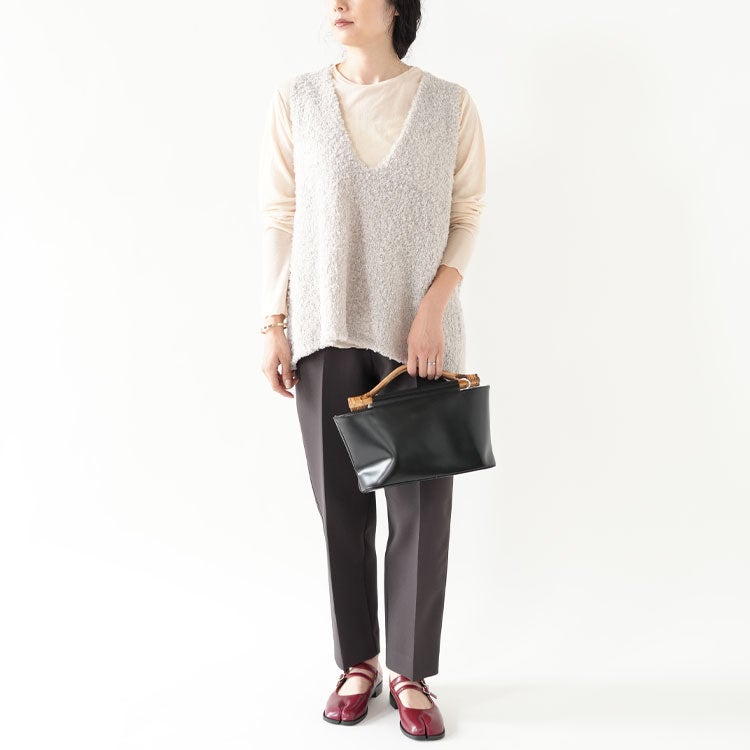 hairy yarn V neck P/O ヘアリーヤーンVネックプルオーバー