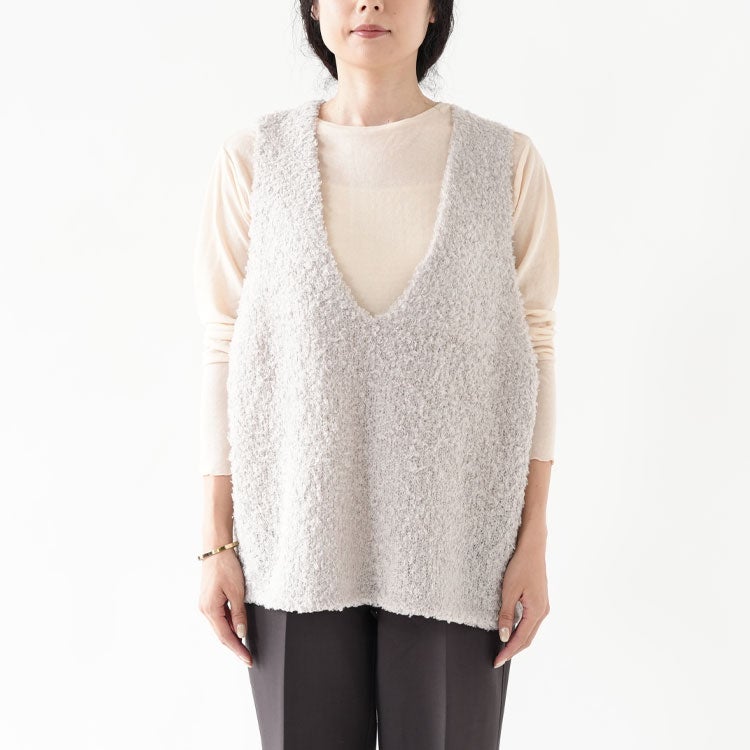 hairy yarn V neck P/O ヘアリーヤーンVネックプルオーバー