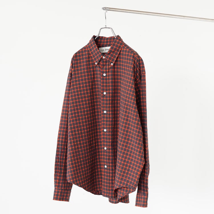 WASHED CHECKED DADDY SHIRT ウォッシュド チェックド ダディーシャツ