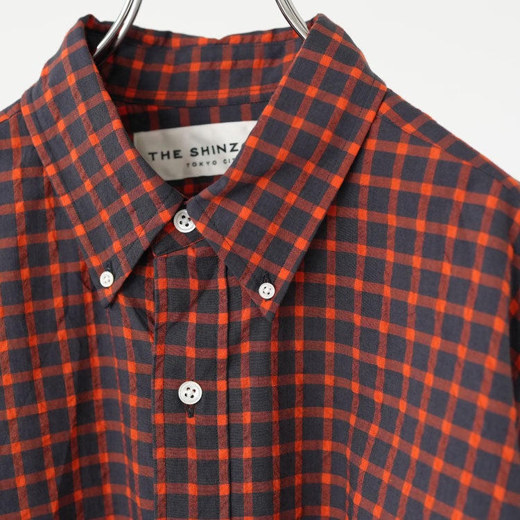 WASHED CHECKED DADDY SHIRT ウォッシュド チェックド ダディーシャツ