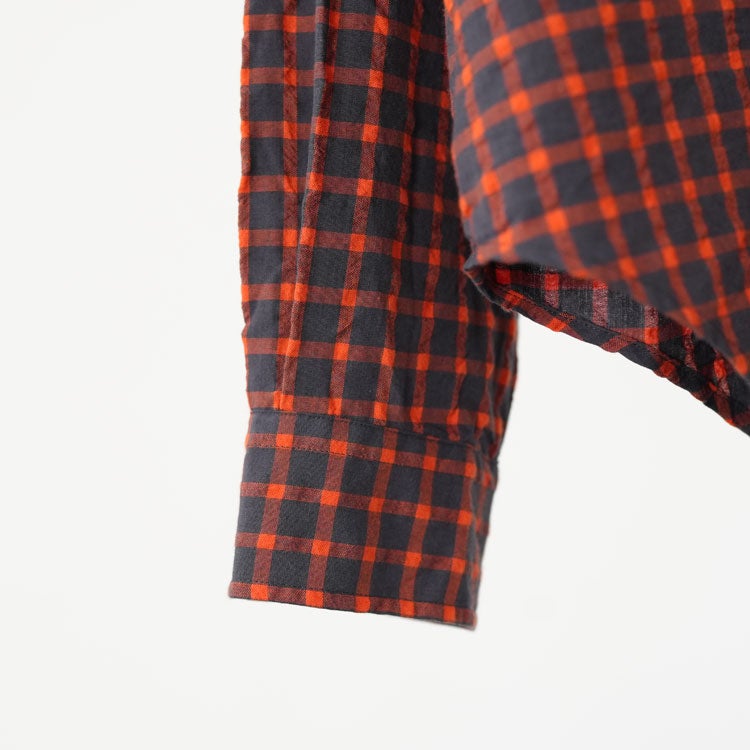 WASHED CHECKED DADDY SHIRT ウォッシュド チェックド ダディーシャツ