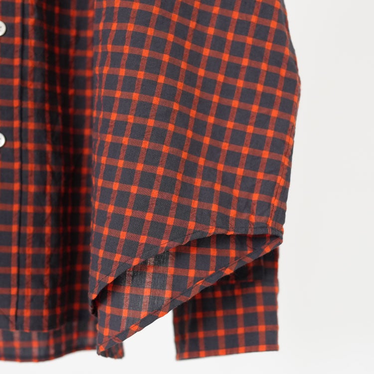 WASHED CHECKED DADDY SHIRT ウォッシュド チェックド ダディーシャツ
