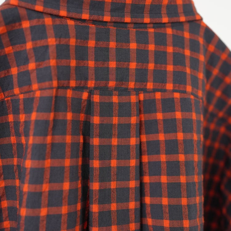 WASHED CHECKED DADDY SHIRT ウォッシュド チェックド ダディーシャツ