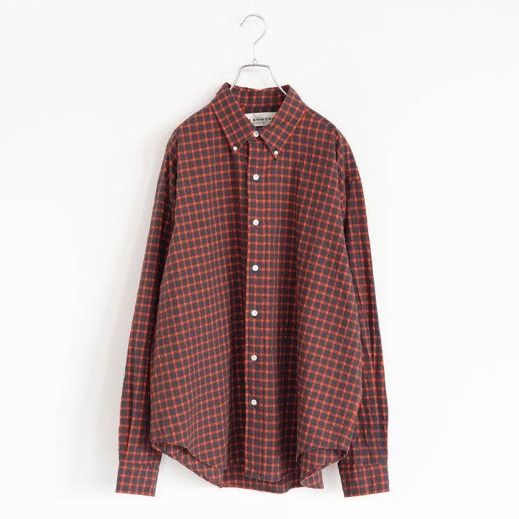 WASHED CHECKED DADDY SHIRT ウォッシュド チェックド ダディーシャツ
