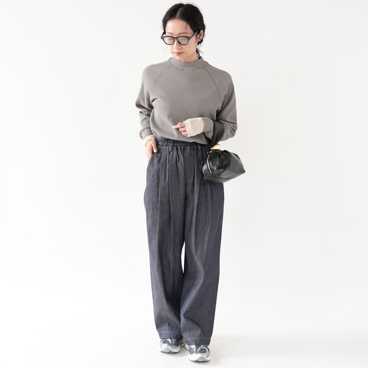 WF Light Mock Neck L/S T-shirt ワッフルライトモックネックロングスリーブティーシャツ