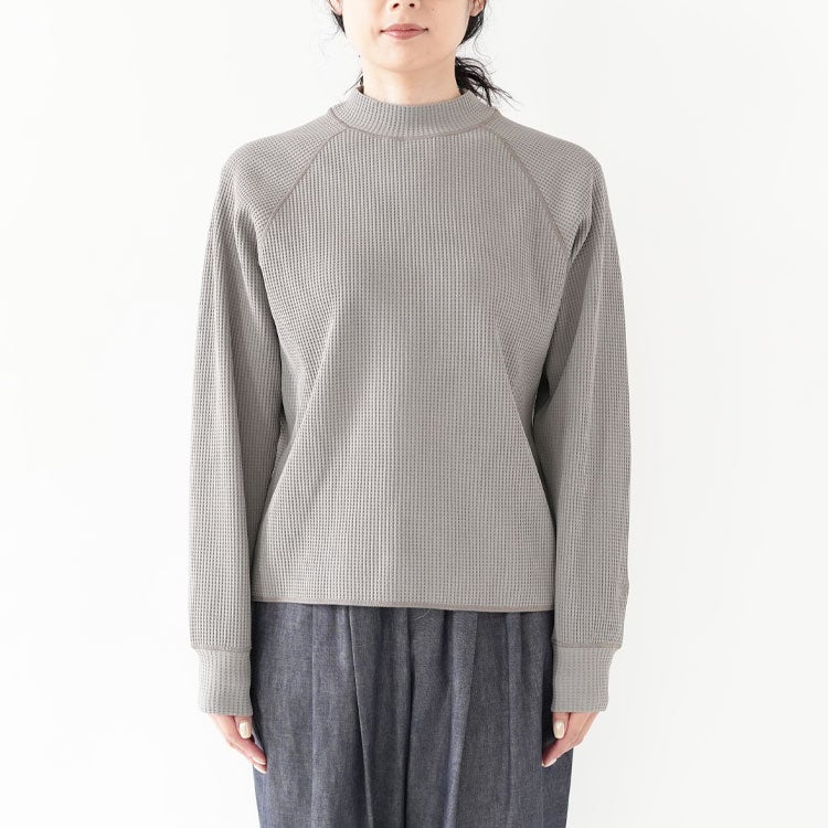WF Light Mock Neck L/S T-shirt ワッフルライトモックネックロングスリーブティーシャツ