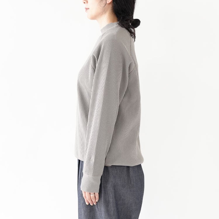 WF Light Mock Neck L/S T-shirt ワッフルライトモックネックロングスリーブティーシャツ