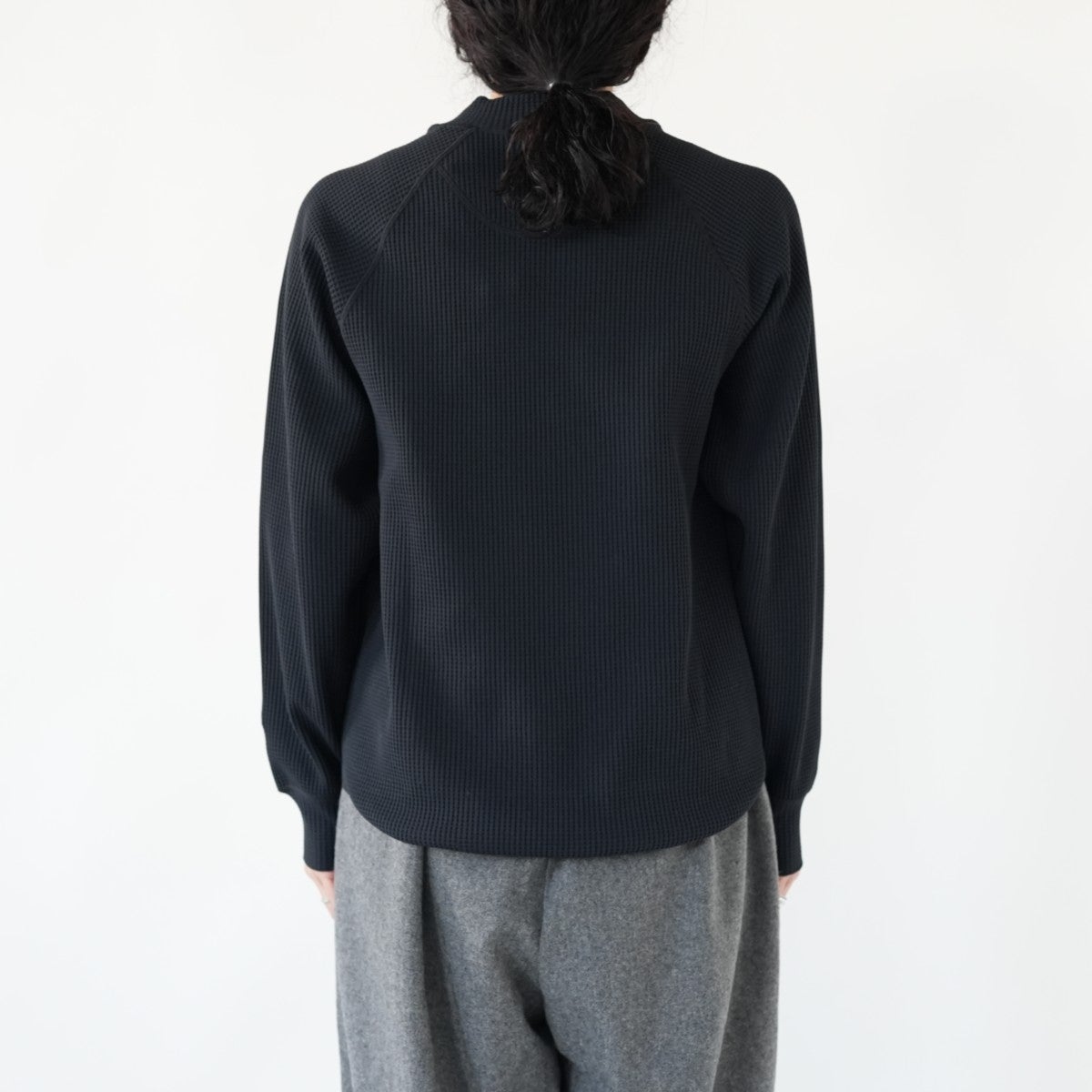WF Light Mock Neck L/S T-shirt ワッフルライトモックネックロングスリーブティーシャツ