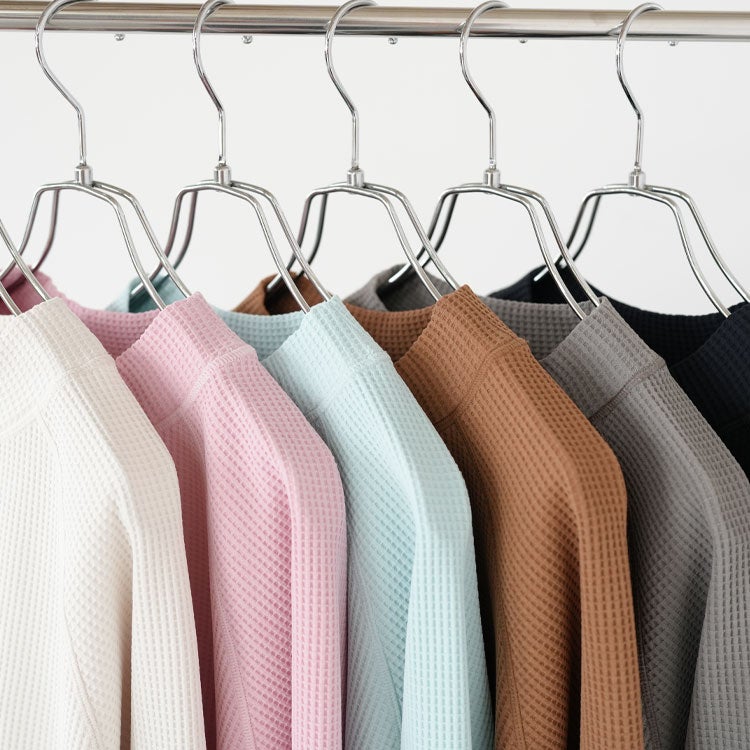 WF Light Mock Neck L/S T-shirt ワッフルライトモックネックロングスリーブティーシャツ