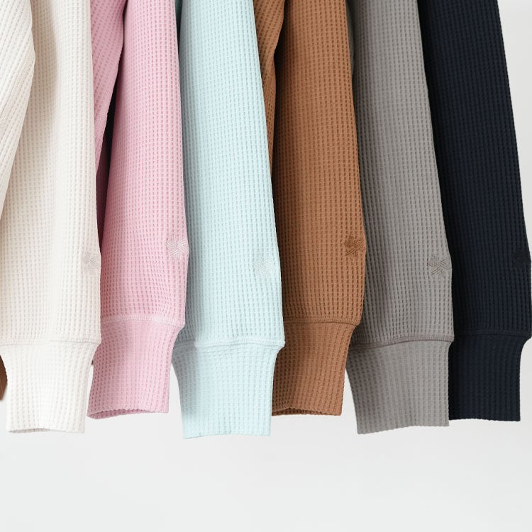 WF Light Mock Neck L/S T-shirt ワッフルライトモックネックロングスリーブティーシャツ