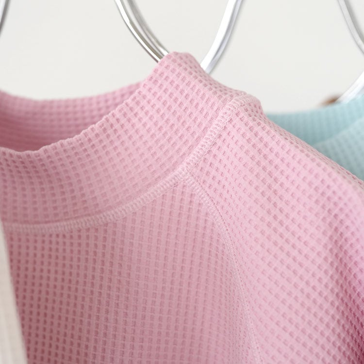 WF Light Mock Neck L/S T-shirt ワッフルライトモックネックロングスリーブティーシャツ