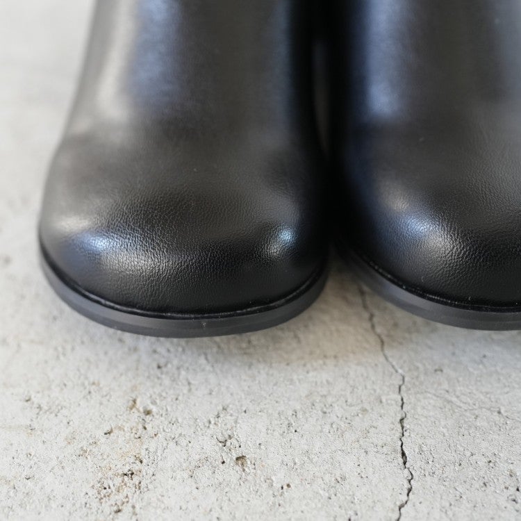 Ecoleather Heel Slip-ons エコレザーヒールスリッポン