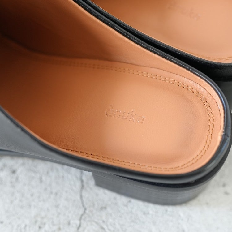 Ecoleather Heel Slip-ons エコレザーヒールスリッポン