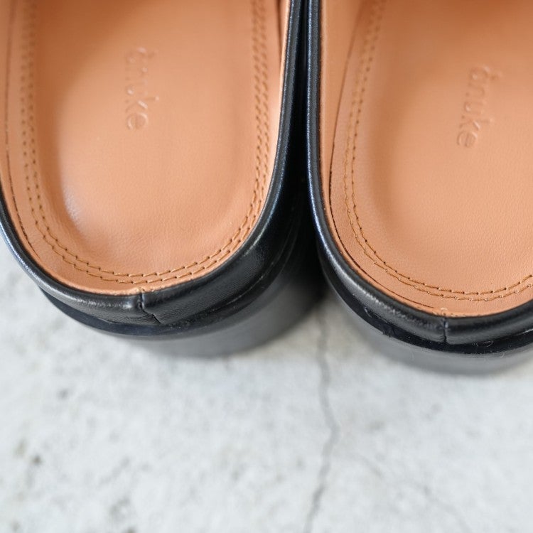 Ecoleather Heel Slip-ons エコレザーヒールスリッポン