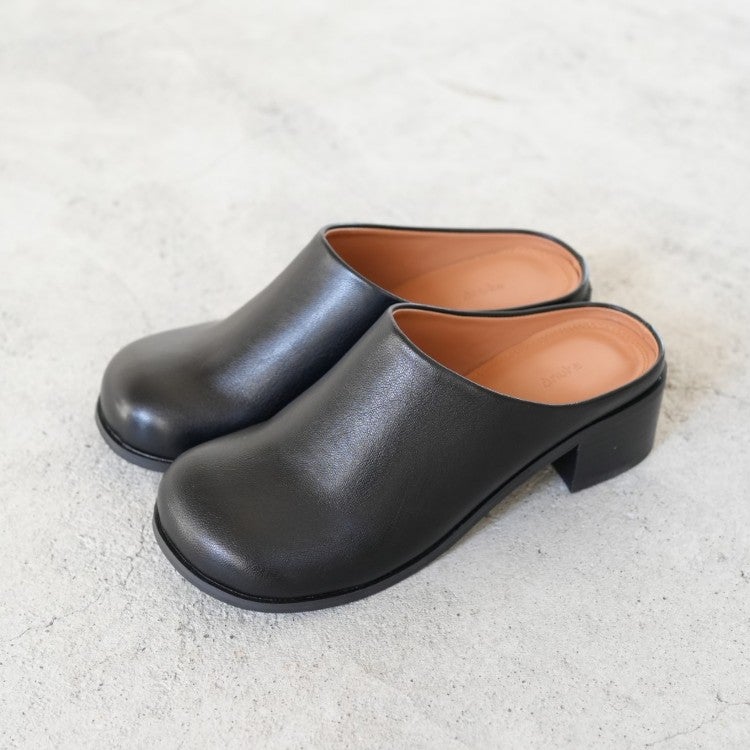 Ecoleather Heel Slip-ons エコレザーヒールスリッポン