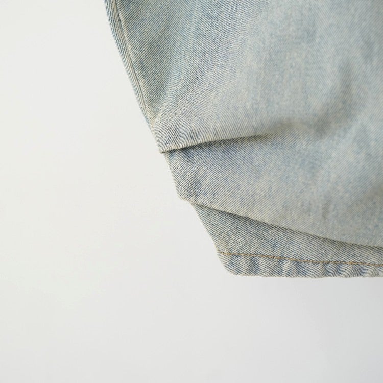 studded draped denim pants スタッズドレープデニムパンツ