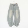 studded draped denim pants スタッズドレープデニムパンツ