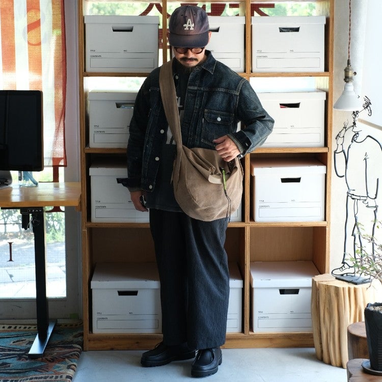 BIG KINCHAKU LEATHER ビッグ巾着レザー