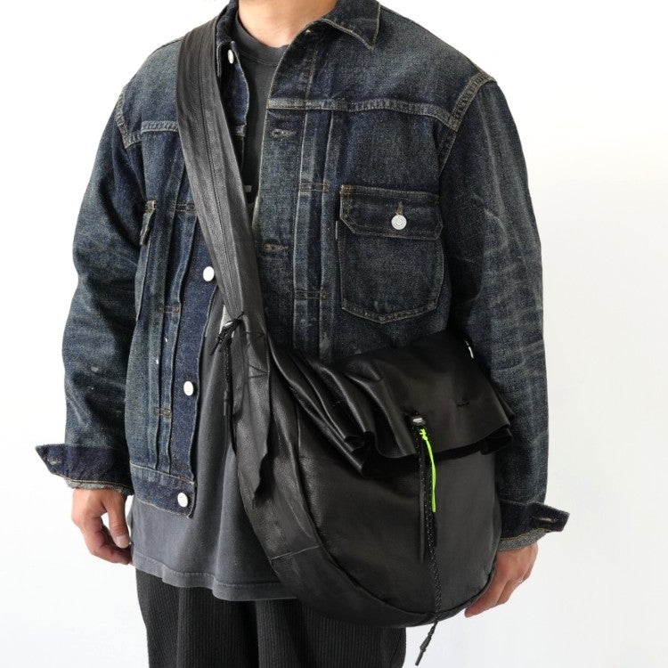 BIG KINCHAKU LEATHER ビッグ巾着レザー