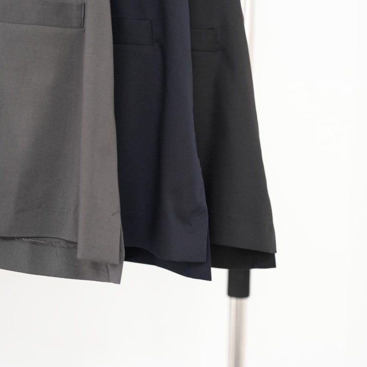 deep V neck wide vest ディープVネックワイドベスト