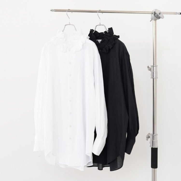 cotton frill collar shirts コットンフリルカラーシャツ