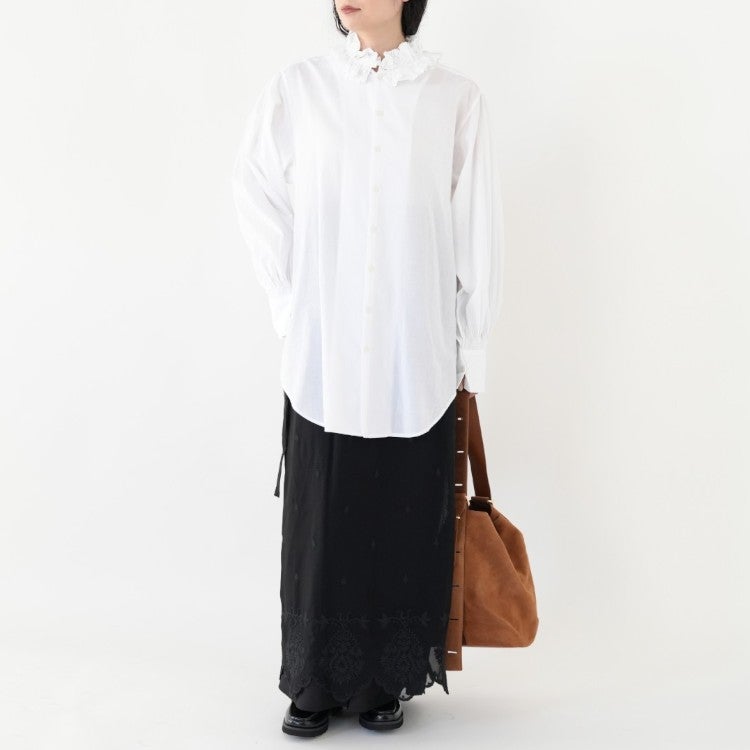 cotton frill collar shirts コットンフリルカラーシャツ