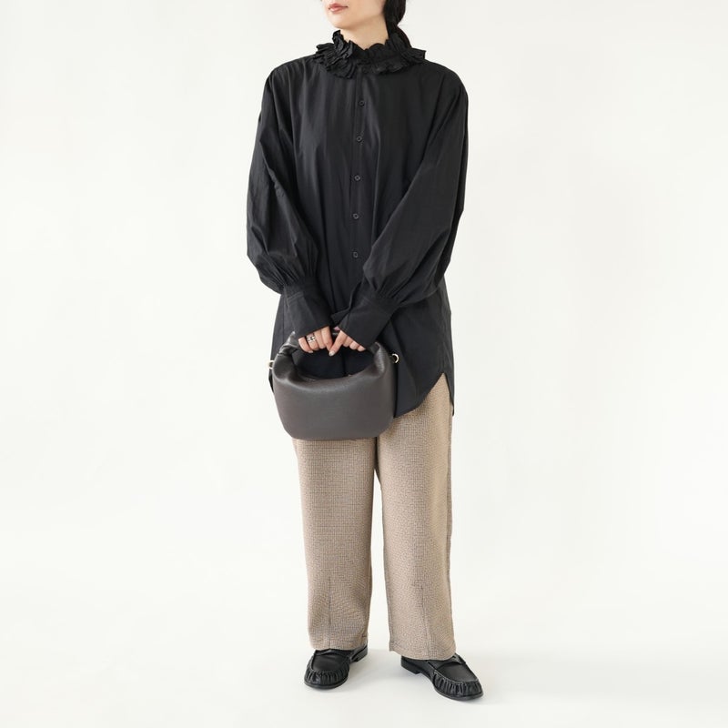 cotton frill collar shirts コットンフリルカラーシャツ