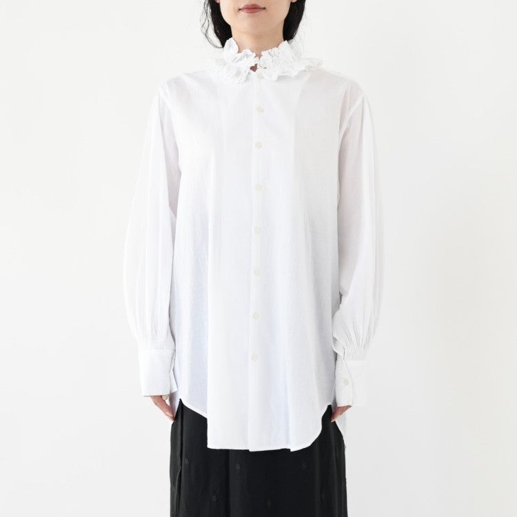 cotton frill collar shirts コットンフリルカラーシャツ