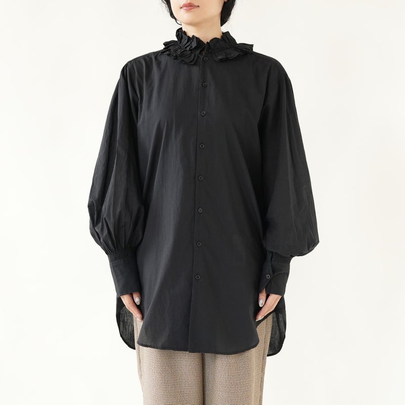 cotton frill collar shirts コットンフリルカラーシャツ