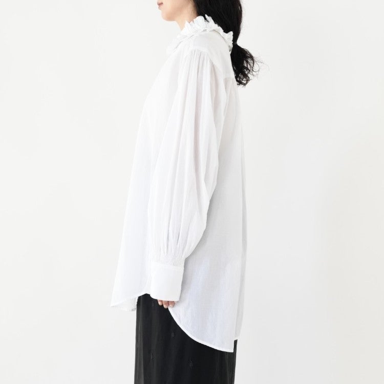 cotton frill collar shirts コットンフリルカラーシャツ