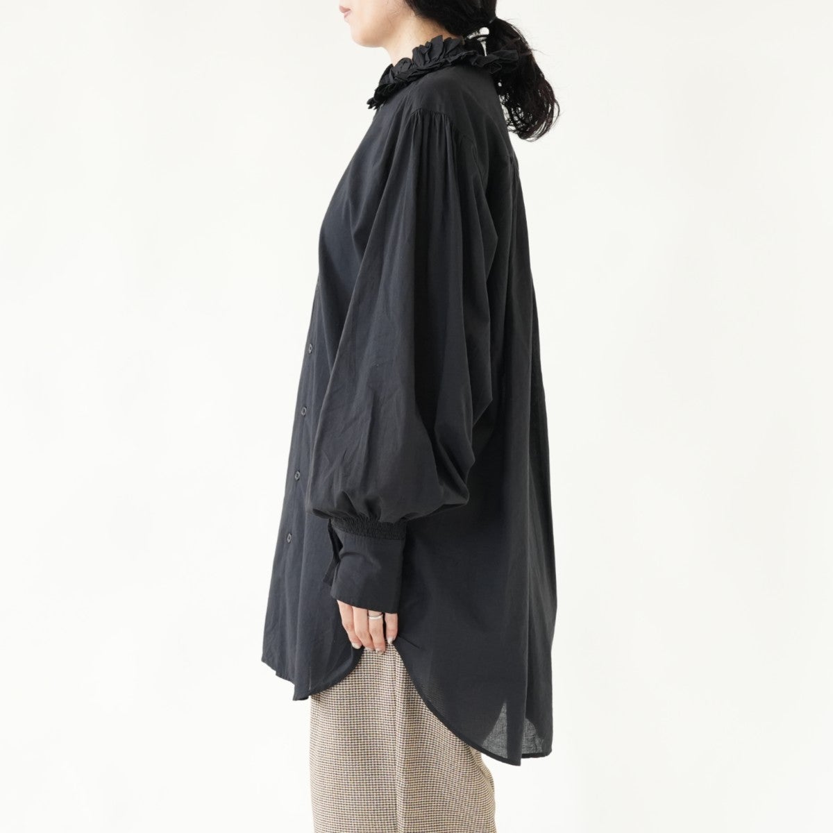 cotton frill collar shirts コットンフリルカラーシャツ